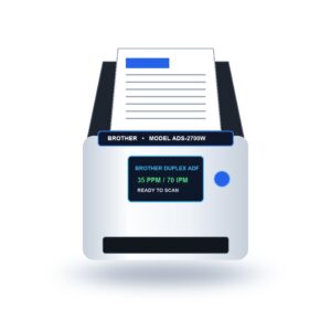 Brother ADS-2700W Wireless High-Speed Duplex Desktop Document Scanner